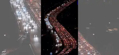 Fotoğrafın Kurban Bayramı sırasında yollarda oluşan araç trafiğini gösterdiği iddiası