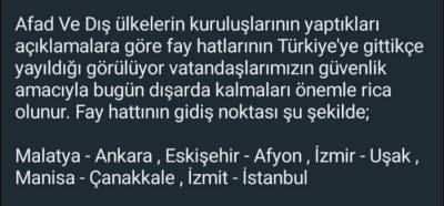 AFAD’ın Türkiye’de fay hatlarının gittikçe yayıldığını açıkladığı iddiası