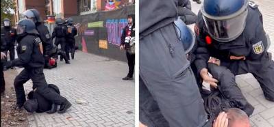 Videonun Almanya’daki enflasyon protestosunda polisin müdahalesini gösterdiği iddiası