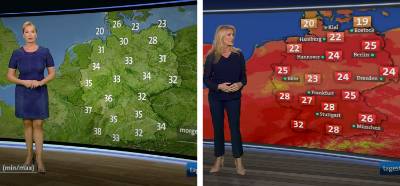 Almanya'nın hava durumu karşılaştırmasını gösteren haritalara ilişkin iddialar