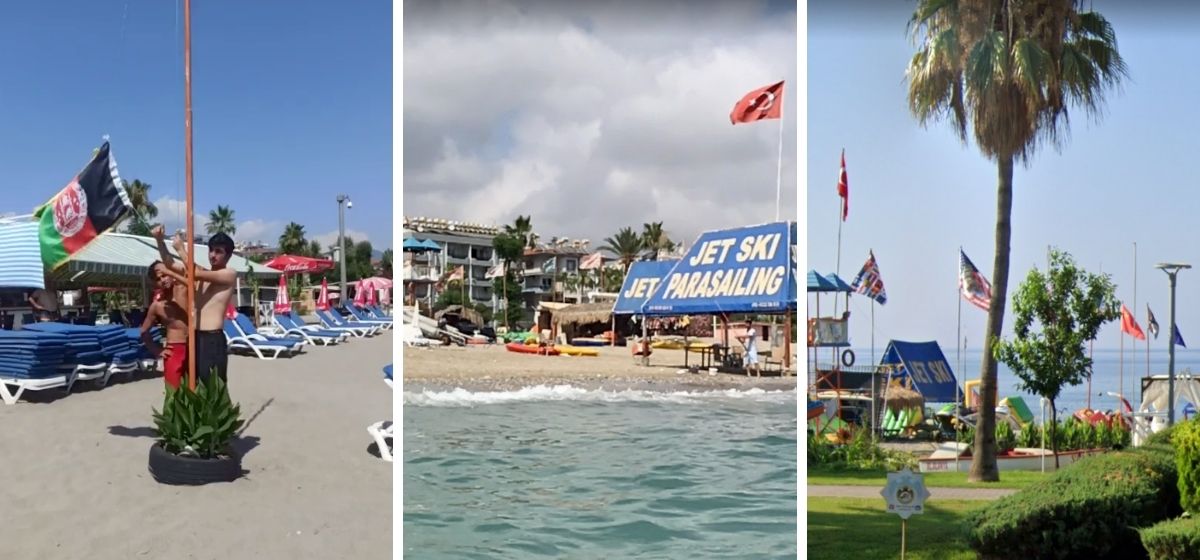 Antalya’daki bir tesisin gönderine Afganistan bayrağı çekildiği iddiası