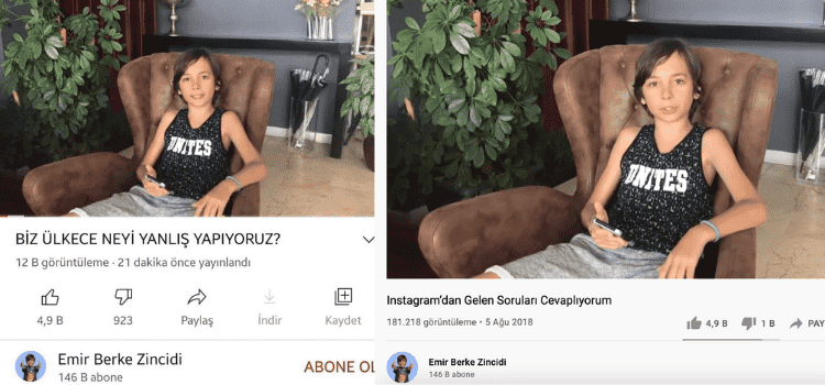 Emir Berke Zincidi’nin 'Ülkece neyi yanlış yapıyoruz' başlıklı video yayınladığı iddiası