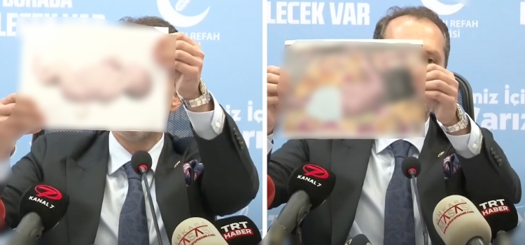 Fatih Erbakan’ın gösterdiği kuyruklu ve tüylü bebek fotoğrafları