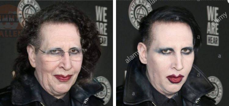Fotoğrafın ABD'li şarkıcı Marilyn Manson'ın yaşlanmış halini gösterdiği iddiası