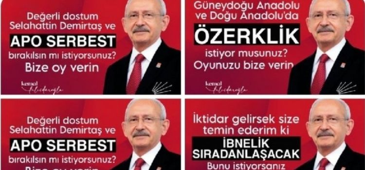Görseldeki Kemal Kılıçdaroğlu afişlerinin gerçek olduğu iddiası