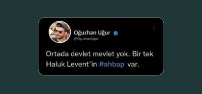 Görseldeki tweetin Oğuzhan Uğur’a ait olduğu iddiası