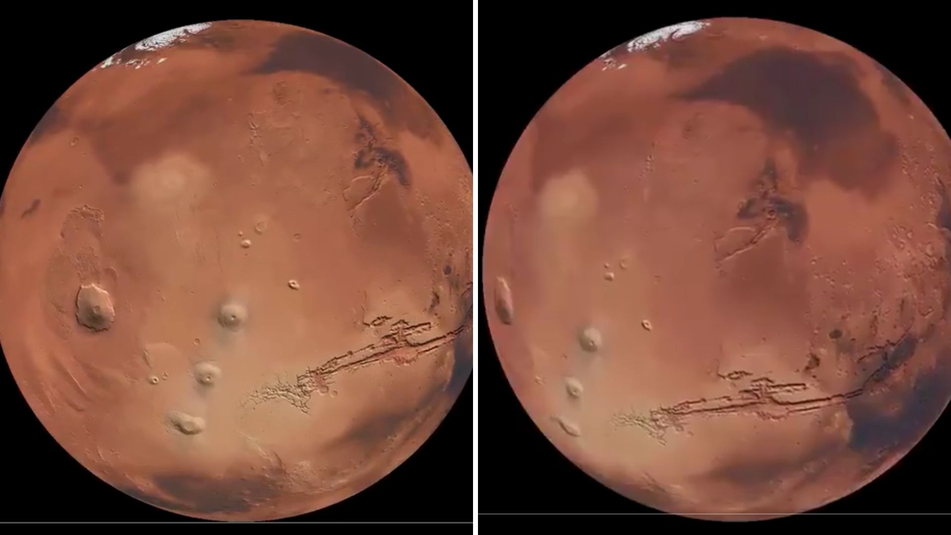 Videonun Hubble tarafından çekilen Mars’a ait olduğu iddiası