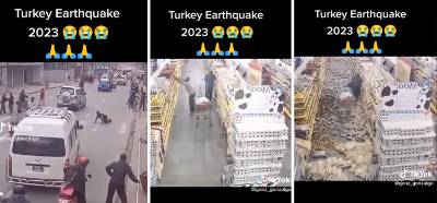 İnsanların kaçışını gösteren görüntülerin Türkiye’deki depremlerde çekildiği iddiası