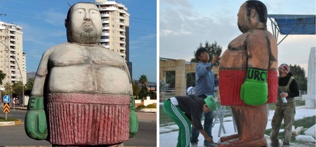 Mersin'deki heykelin boksör Sinan Şamil Sam heykeli olduğu iddiası