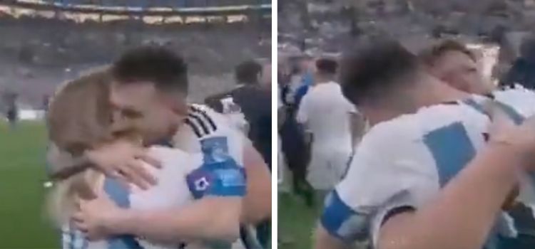 Videoda Messi'nin sarıldığı kişinin annesi olduğu iddiası