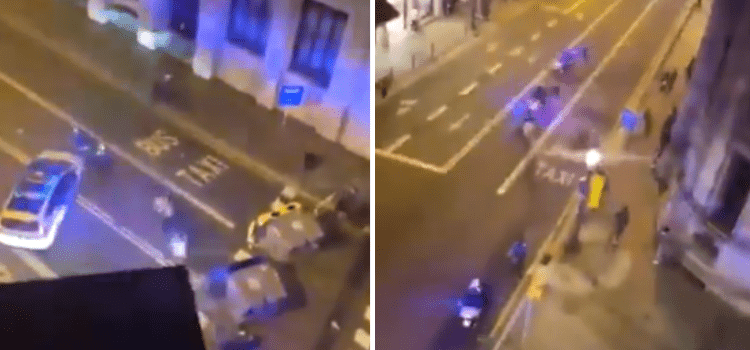 Polislerin insanları kovaladığı videonun Viyana saldırılarından olduğu iddiası