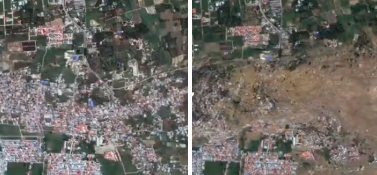 Uydu görüntülerinin Kasım 2022’deki Endonezya depremine ait olduğu iddiası