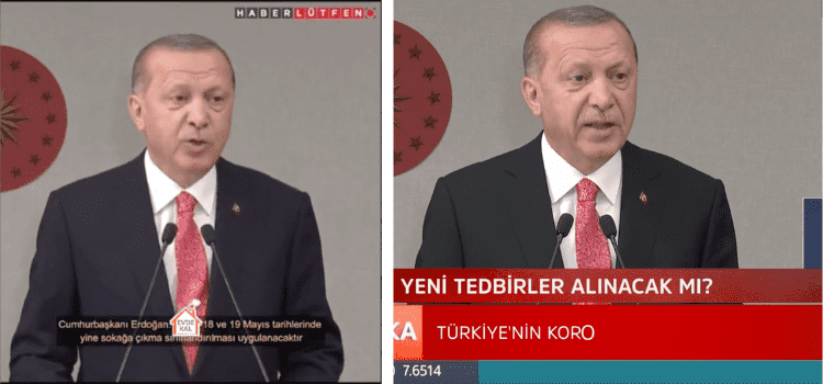 Videonun Erdoğan’ın 19 Mayıs’ta kısıtlama olacağını açıkladığını gösterdiği iddiası