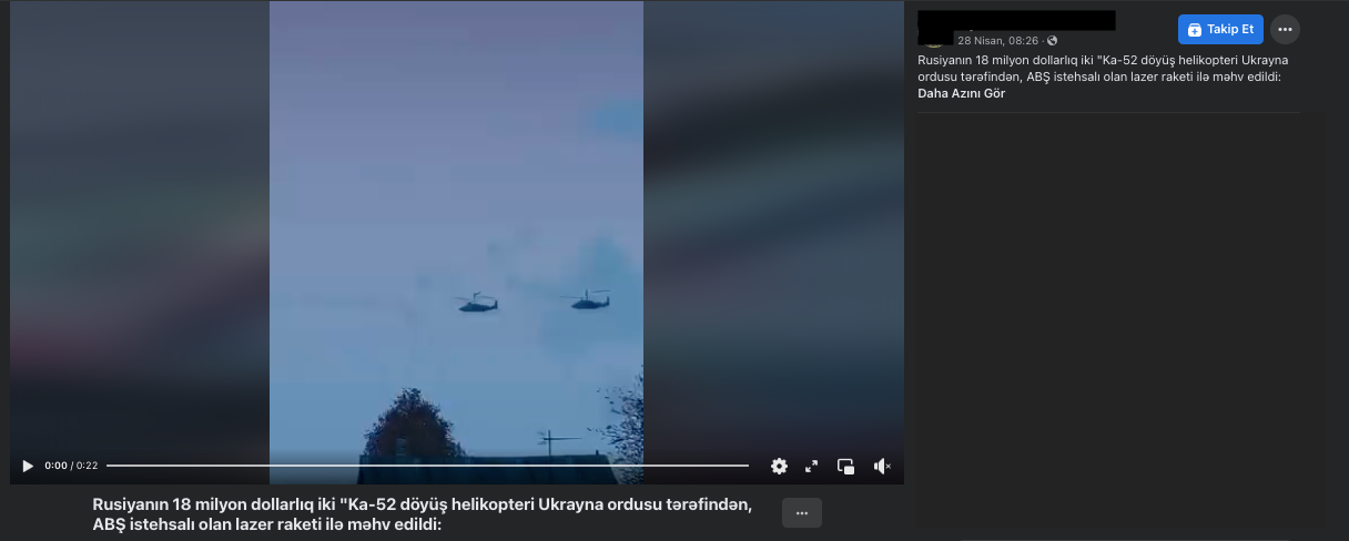 arma3 ekran iddia videonun ukraynanin rus helikopterini vurdugunu gosterdiyi iddiasi