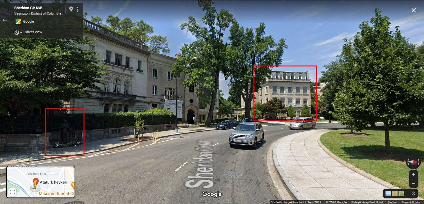 ataturk bustu sheridan circle fotografin washington dcdeki ataturk heykelini koruyan siyahlari gosterdigi iddiasi