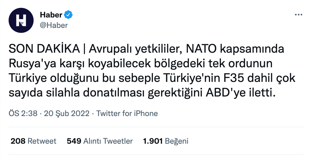avrupali yetkililer turkiye nato iddia