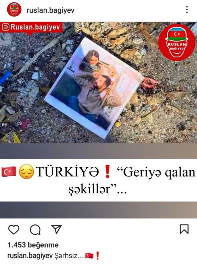 az dagintilar altindan cixarilan fotounun zelzelede zerer ceken aileni gosterdiyi iddia