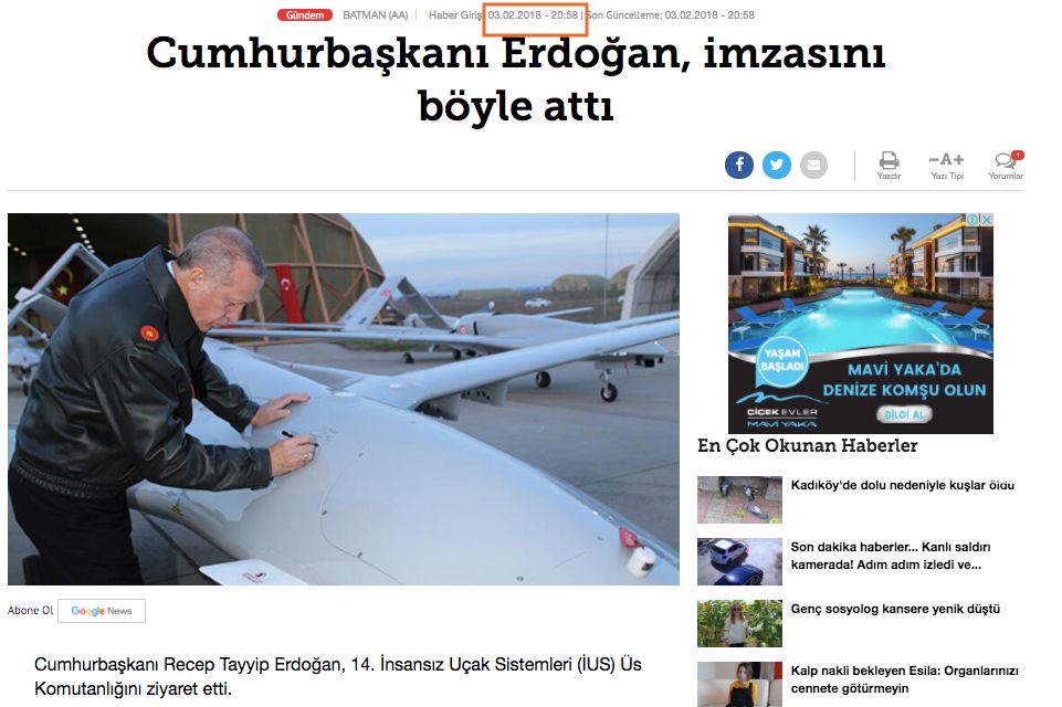 azerbaycan 2 fotonun rdoganin imza atdigi siha dan v ermnistandan oldugu iddiasi