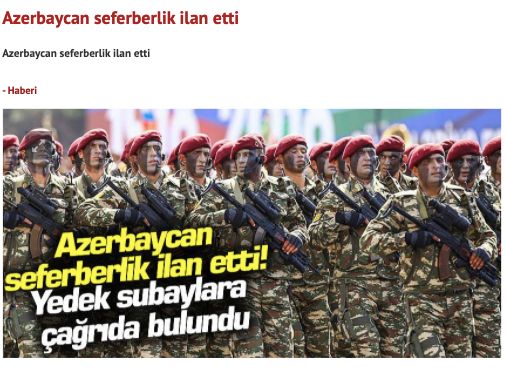 azerbaycanda seferberlik ilan edildigi iddiasi 1