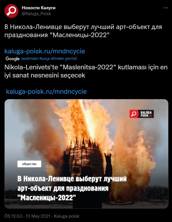 babil kulesi rusya yakildi kaluga poisk tweet