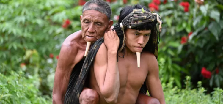BBC'nin kullandığı sırtında babasını taşıyan Amazon yerlisi fotoğrafının eski tarihli olduğu iddiası