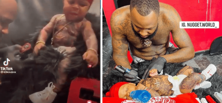Videonun küçük bir bebeğe kalıcı dövme yapıldığını gösterdiği iddiası