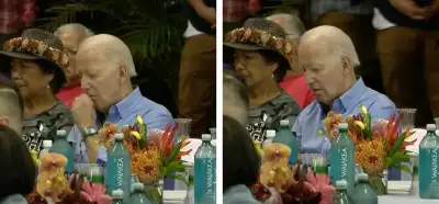 Joe Biden'ın orman yangını anma etkinliğinde uyuduğu iddiası