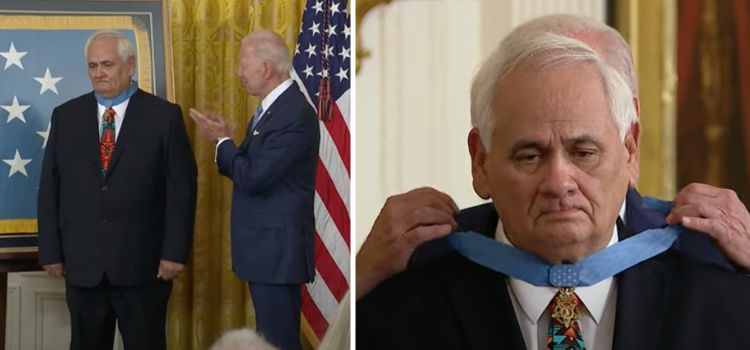 Videonun ABD Başkanı Joe Biden’ın Vietnam gazisinin madalyasını ters taktığını gösterdiği iddiası