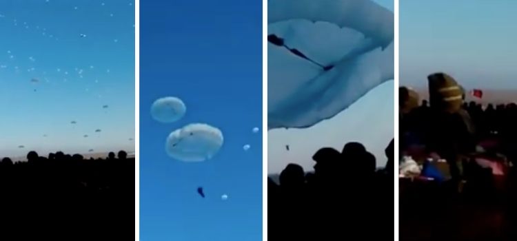 Videonun rus paraşütçülərin Xarkova enişini göstərdiyi iddiası