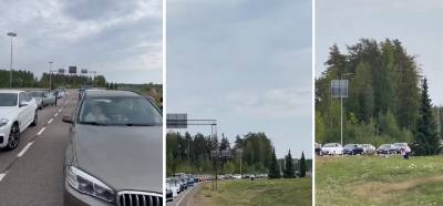 Videonun Rusya'daki seferberlik kararının ardından Finlandiya sınırındaki yoğunluğu gösterdiği iddiası