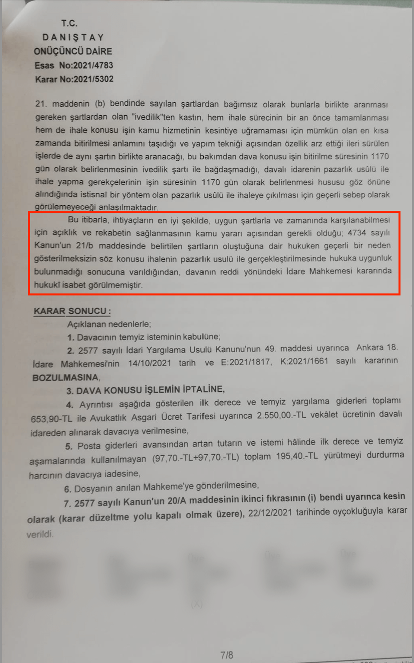 danistay karar gorseli onucuncu daire