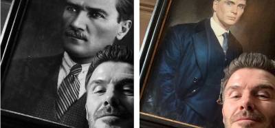 David Beckham'ın Atatürk portresi önünde selfie çektiği iddiası