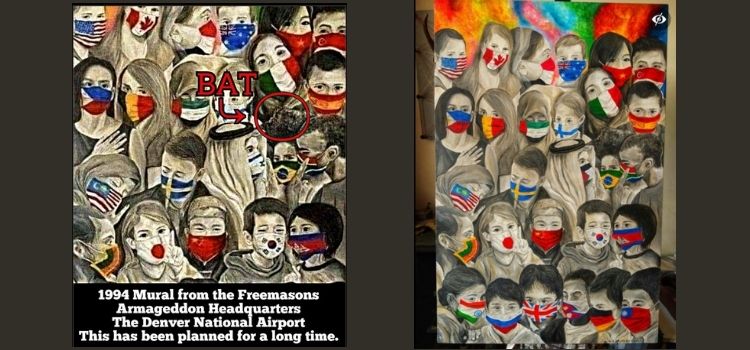 Denver Havalimanı’ndaki tablonun pandemiden önce yapıldığı iddiası