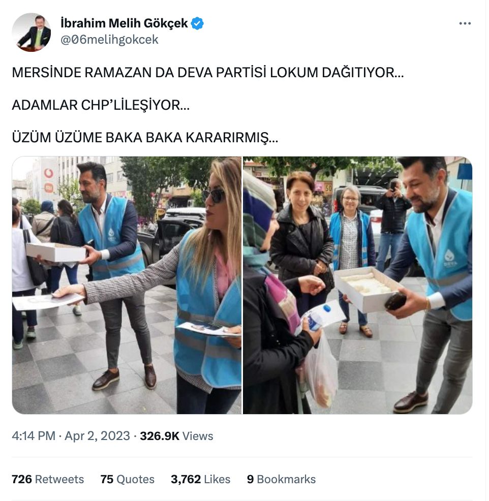 deva partisinin lokum dagittigi iddiasi