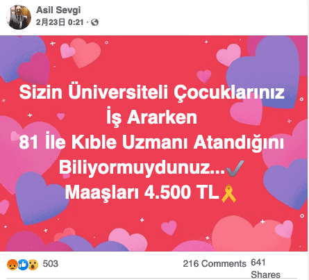 diyanet kibla uzmani iddiasi