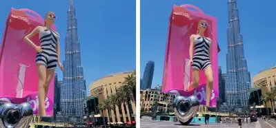 Dubai'de Burj Khalifa önündeki Barbie’yi gösteren video gerçek mi?