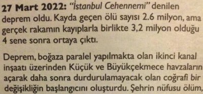 El Serhendi Efendi’nin (İmam Rabbani'nin) 16. yüzyılda 2022'de İstanbul’da deprem olacağını yazdığı iddiası