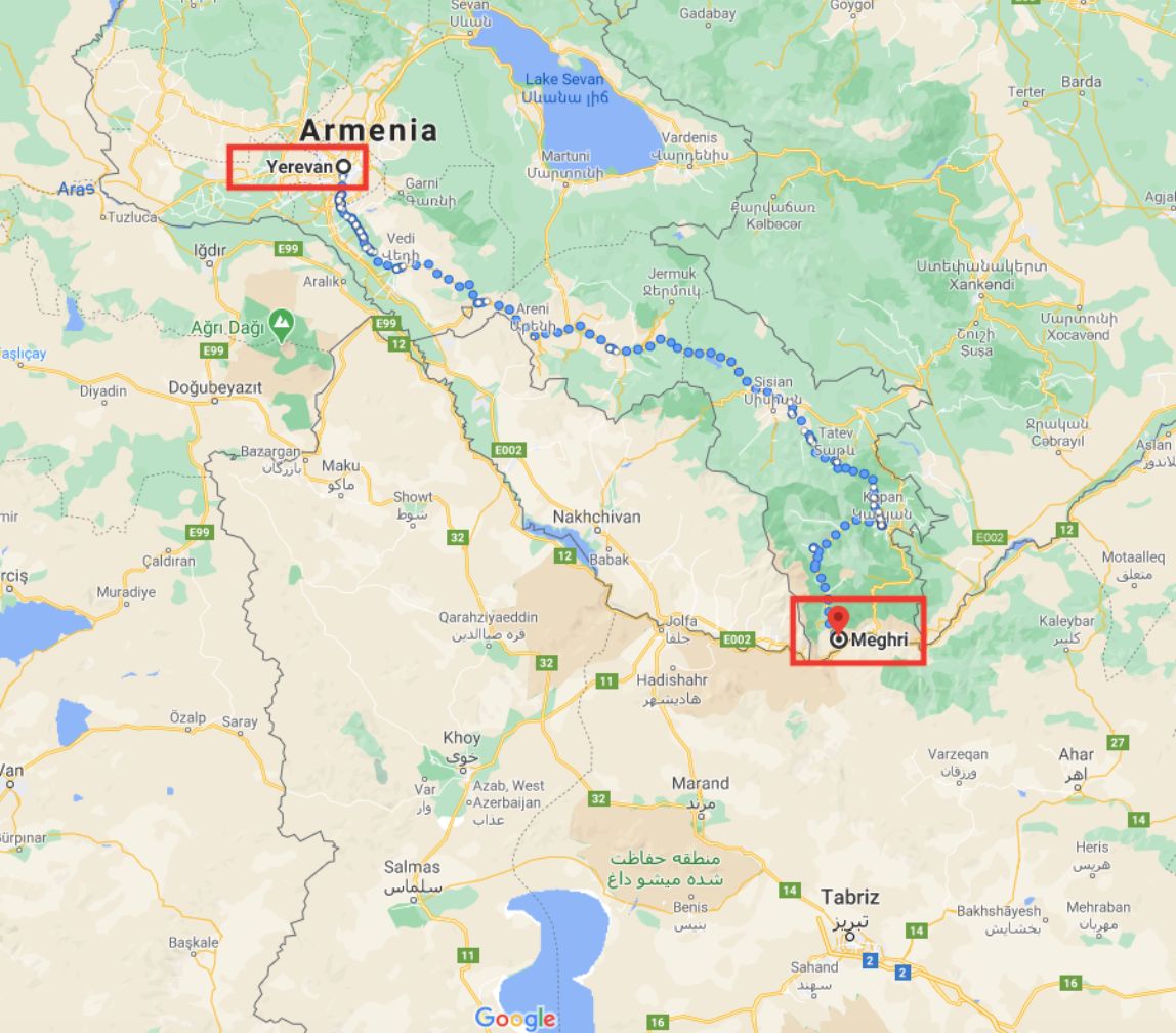 ermenistan sinir harita goruntusu
