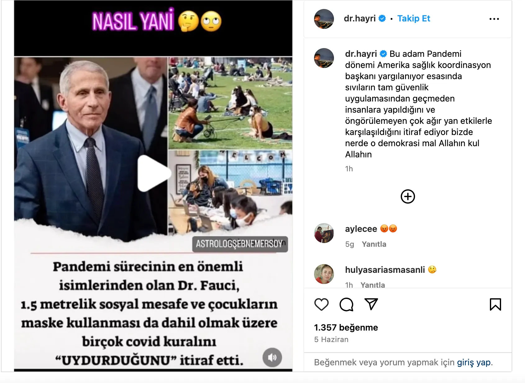 fauci iddia