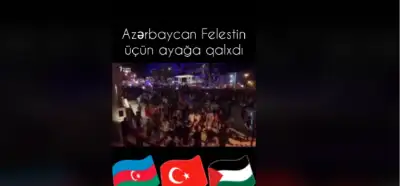 Videonun Azərbaycanda fələstinə dəstək mitinqindən olması iddiası