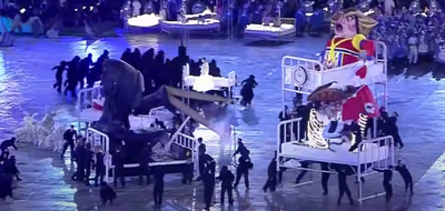 2012 Londra Olimpiyatları'nın açılış gösterisinin Covid-19 salgınını betimlediği iddiası