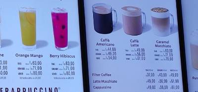 Fotoğrafın 6 Ekim 2022’de Starbucks ürünlerinin güncel fiyatlarını gösterdiği iddiası