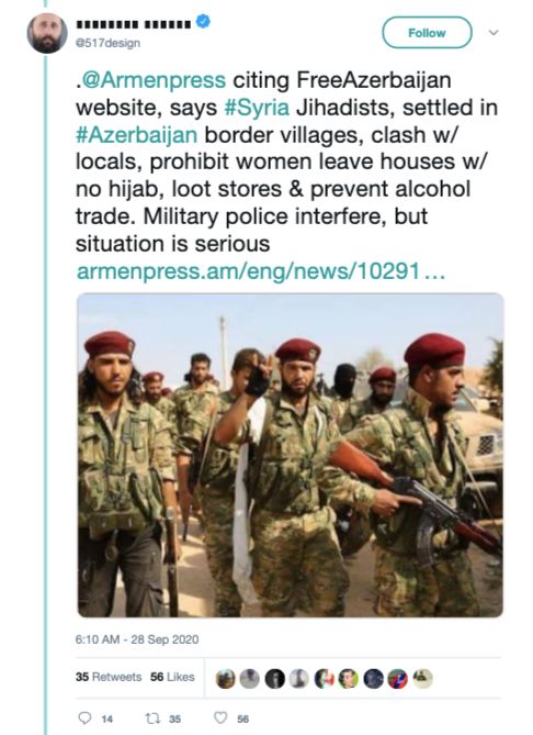 fotografin daglik karabagda ermenistana karsi savasan sultan murat tumeninin militanlarini gosterdigi iddiasi tweet