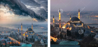 Fırtına bulutlarını gösteren fotoğrafın 29 Kasım sabahı çekildiği iddiası