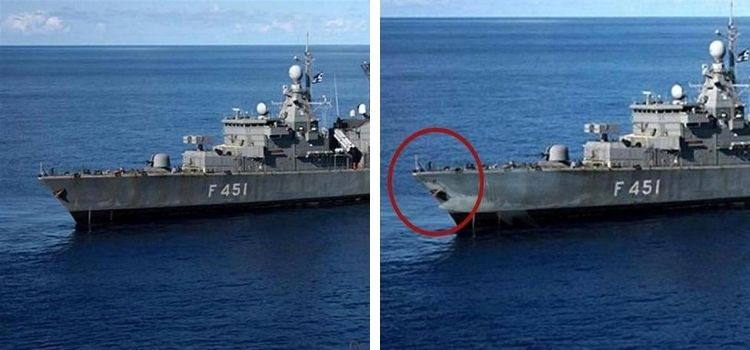 Fotoğrafın Türk gemisinin çarptığı Yunan gemisi Limnos’u gösterdiği iddiası
