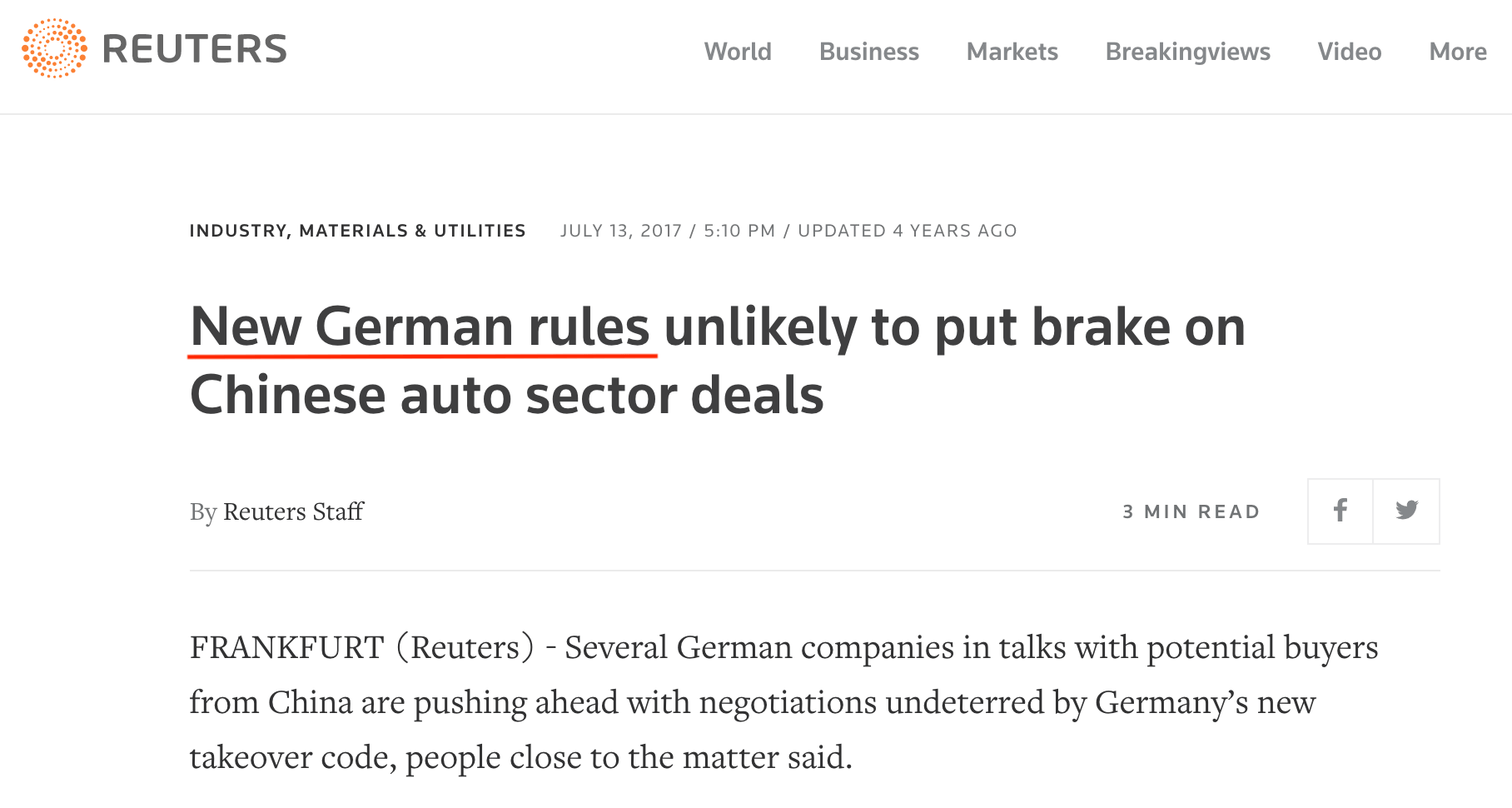german rule sentaks reuters