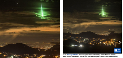 Fotoğrafın 31 Ocak gecesi düşen meteorlardan birini gösterdiği iddiası
