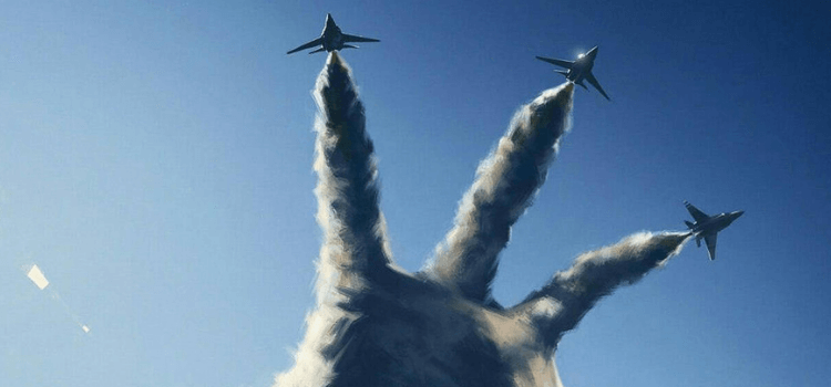 Fotoğraftaki el işaretinin Türkiye'nin en iyi beş savaş pilotu tarafından yapıldığı iddiası