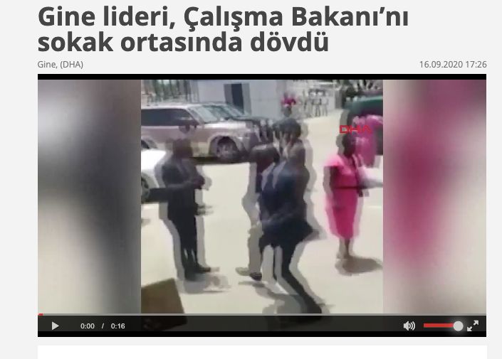 goruntulerin bir bakani doven gine cumhurbaskanini gosterdigi iddiasi 1