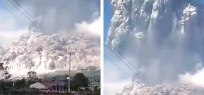 Görüntülerin Endonezya'daki Merapi yanardağı patlamasına ait olduğu iddiası